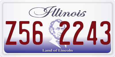 IL license plate Z562243