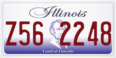 IL license plate Z562248