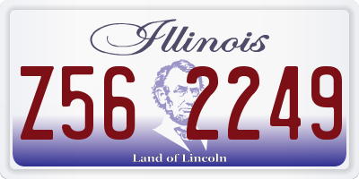 IL license plate Z562249