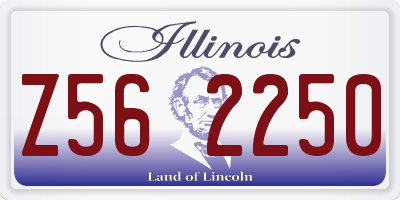 IL license plate Z562250