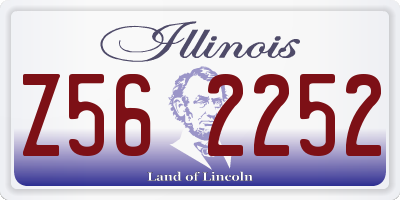 IL license plate Z562252