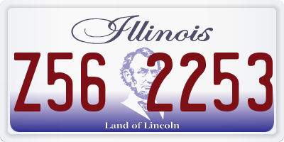 IL license plate Z562253