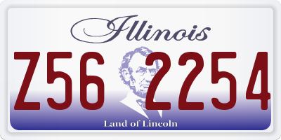 IL license plate Z562254
