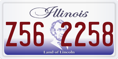 IL license plate Z562258