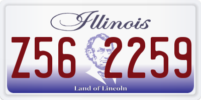 IL license plate Z562259