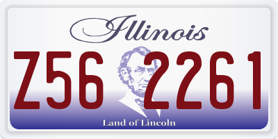 IL license plate Z562261