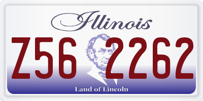 IL license plate Z562262