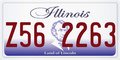 IL license plate Z562263