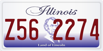 IL license plate Z562274