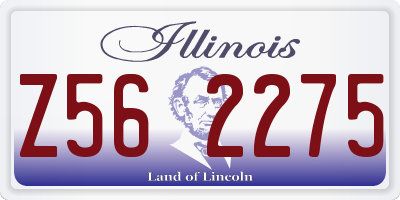 IL license plate Z562275