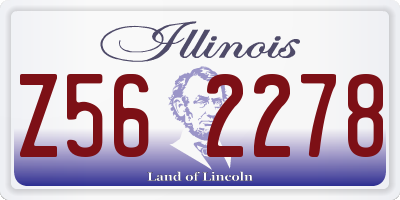 IL license plate Z562278