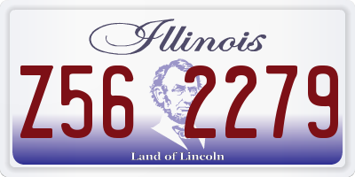 IL license plate Z562279