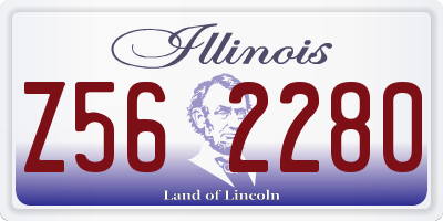 IL license plate Z562280