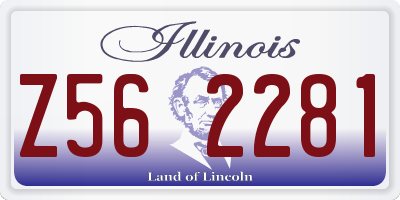 IL license plate Z562281