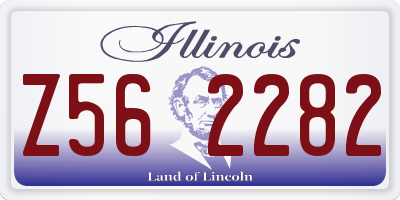 IL license plate Z562282