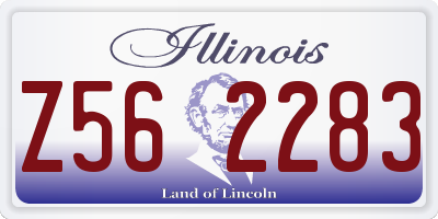 IL license plate Z562283