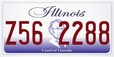 IL license plate Z562288