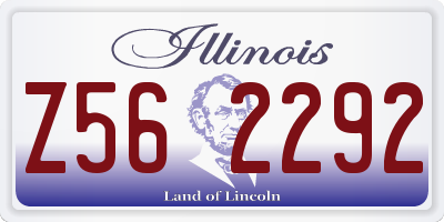 IL license plate Z562292