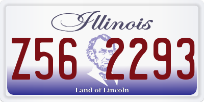 IL license plate Z562293