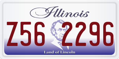IL license plate Z562296