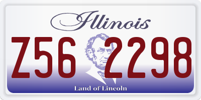 IL license plate Z562298