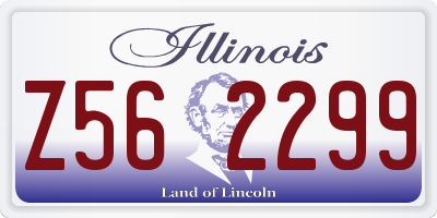 IL license plate Z562299