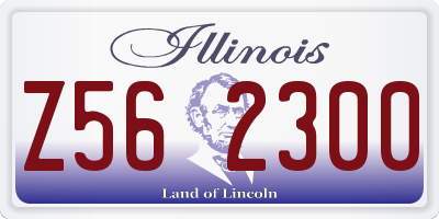 IL license plate Z562300