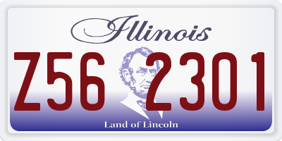 IL license plate Z562301