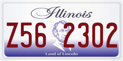 IL license plate Z562302