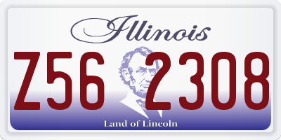 IL license plate Z562308
