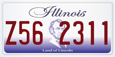 IL license plate Z562311