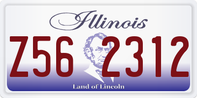 IL license plate Z562312