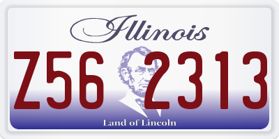 IL license plate Z562313