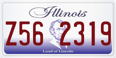 IL license plate Z562319