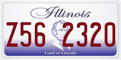 IL license plate Z562320