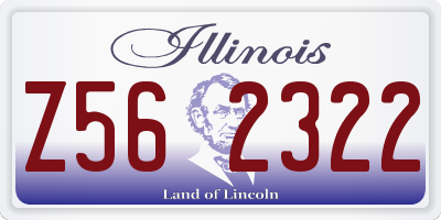 IL license plate Z562322