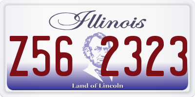 IL license plate Z562323
