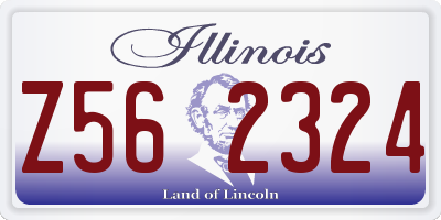 IL license plate Z562324