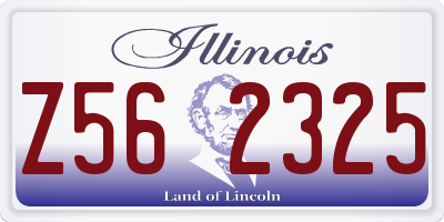 IL license plate Z562325