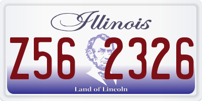 IL license plate Z562326
