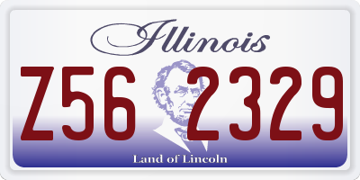 IL license plate Z562329