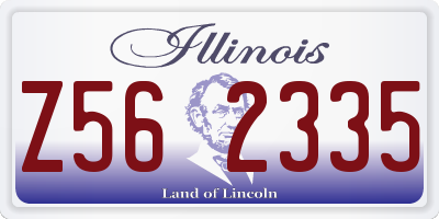IL license plate Z562335