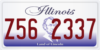 IL license plate Z562337