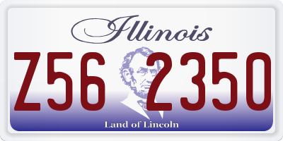 IL license plate Z562350