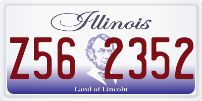IL license plate Z562352