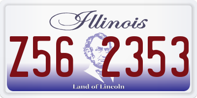 IL license plate Z562353