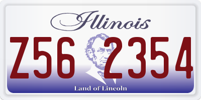IL license plate Z562354