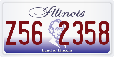 IL license plate Z562358