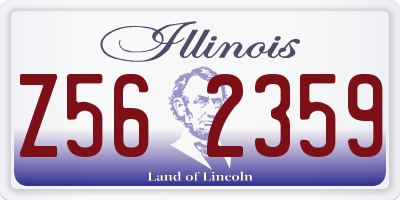 IL license plate Z562359