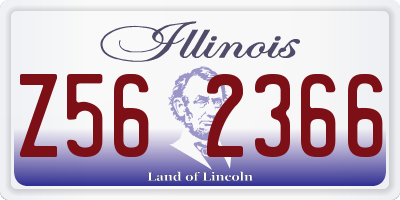 IL license plate Z562366